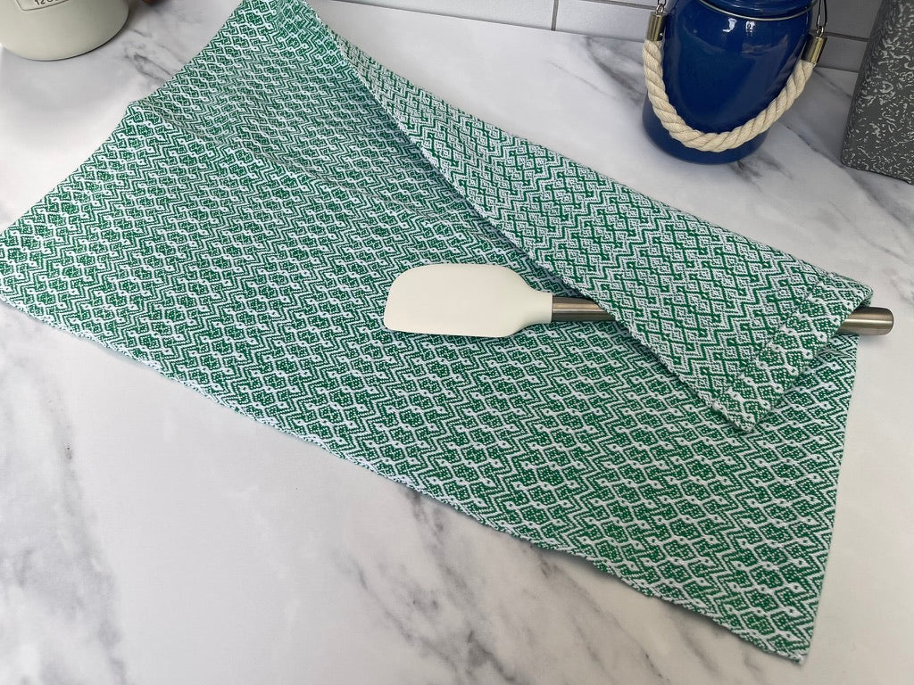 Dancing Diamond Handwoven Kitchen Towels