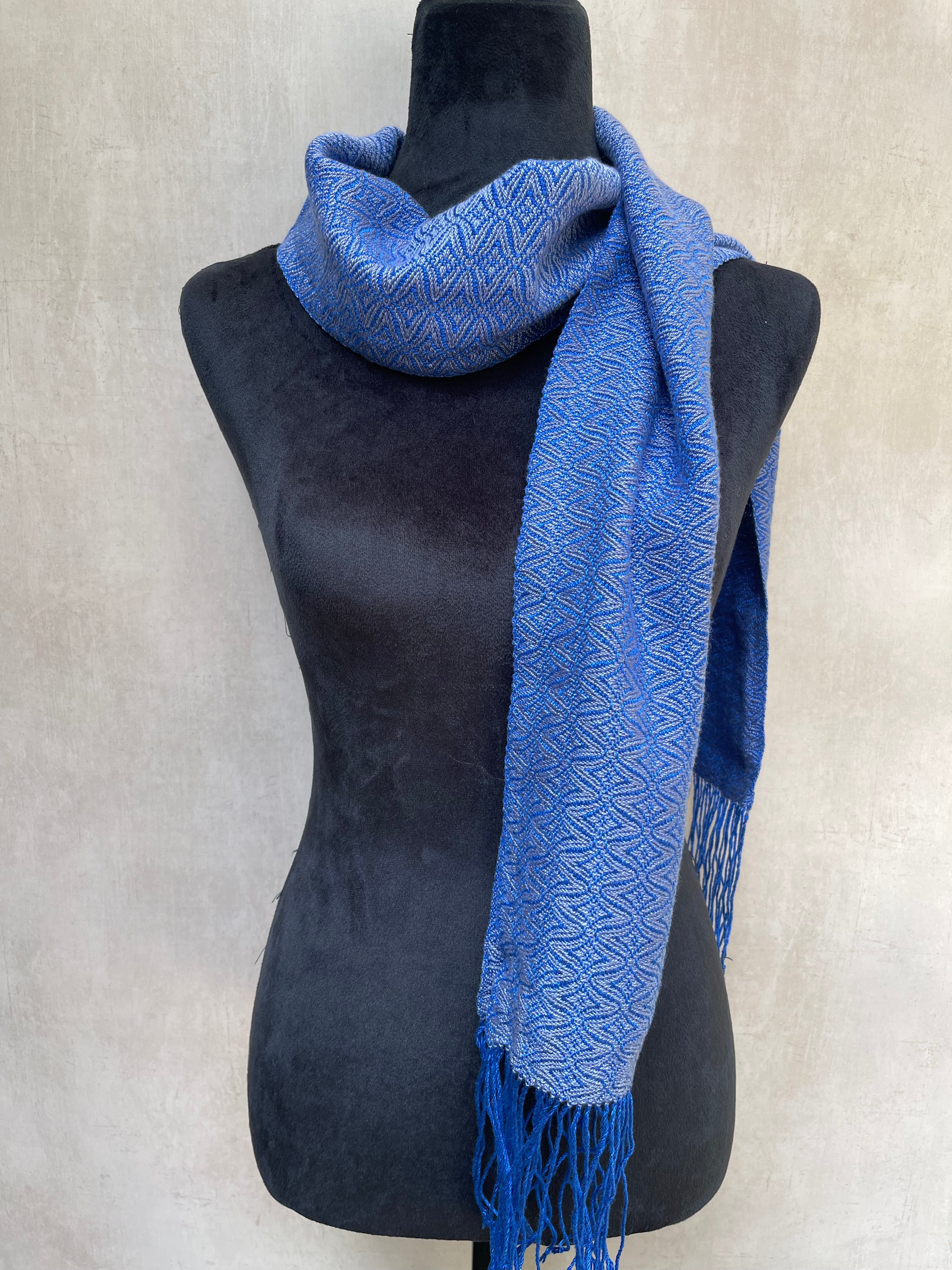 Blueberry Handwoven Tencel Scarf