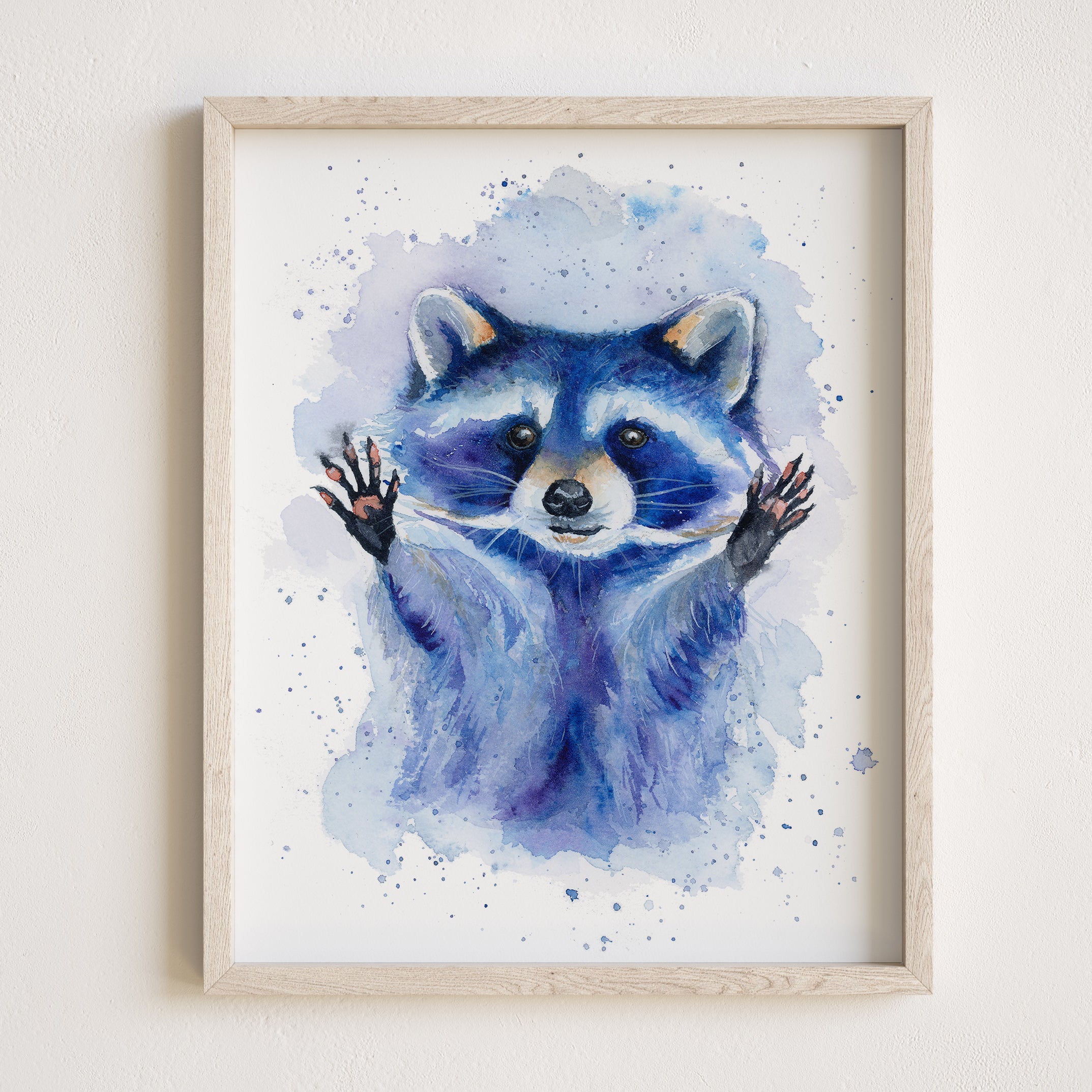 "Mischief Maker" Blue Raccoon
