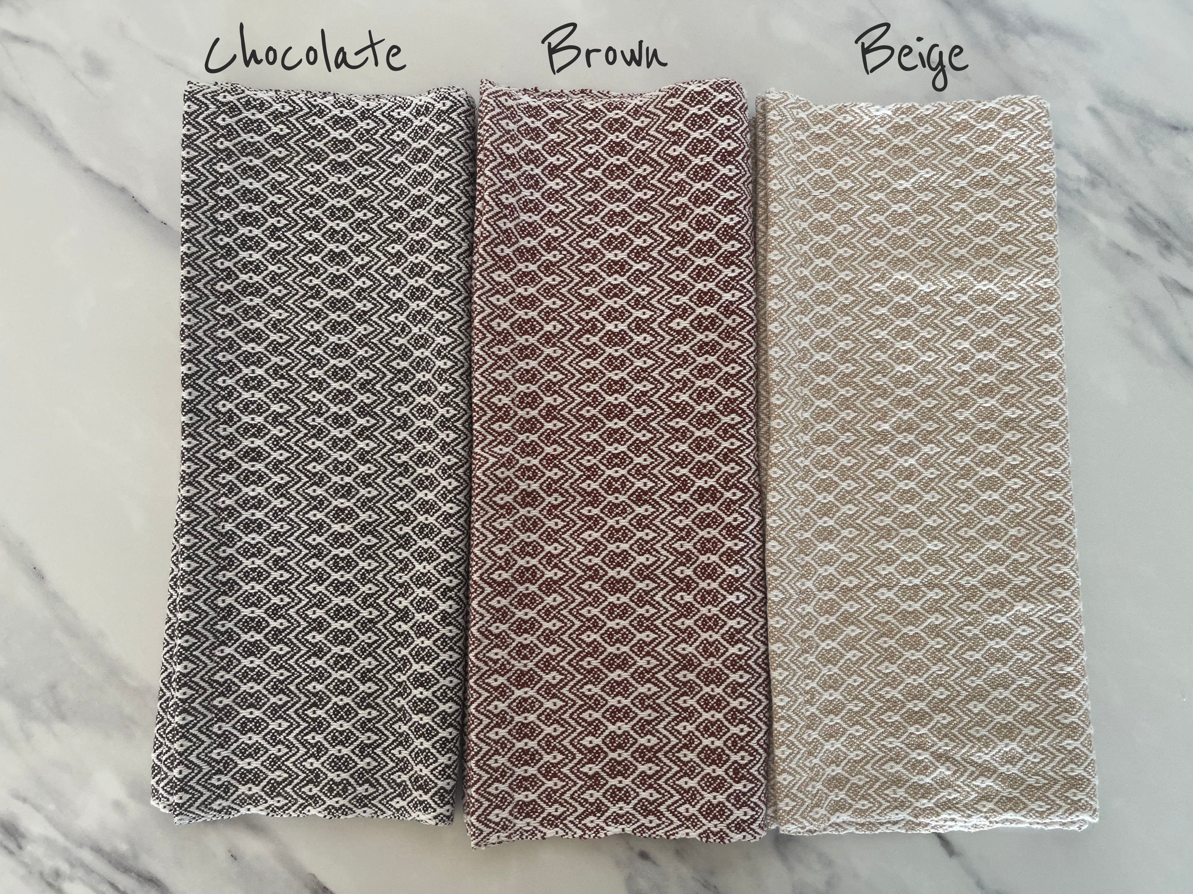 Dancing Diamond Handwoven Kitchen Towels