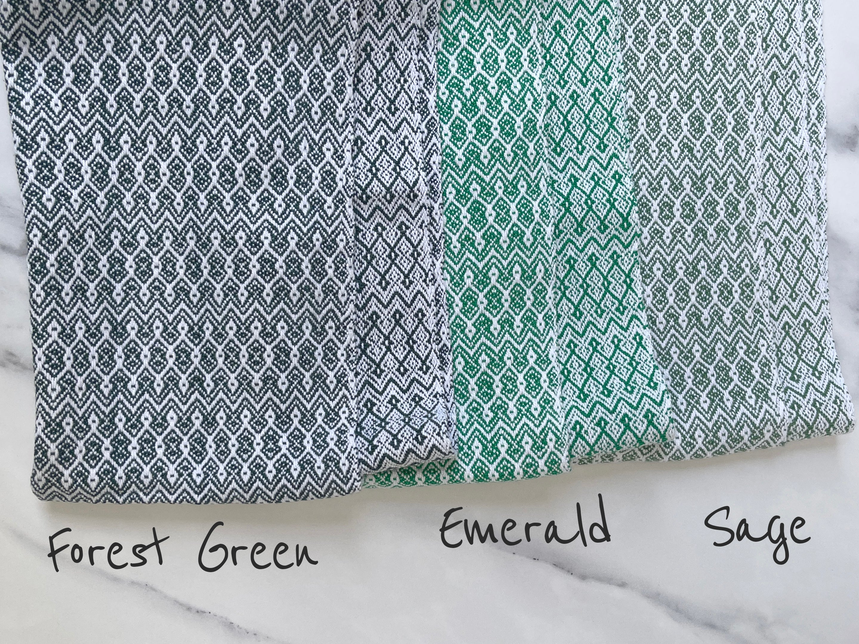 Dancing Diamond Handwoven Kitchen Towels