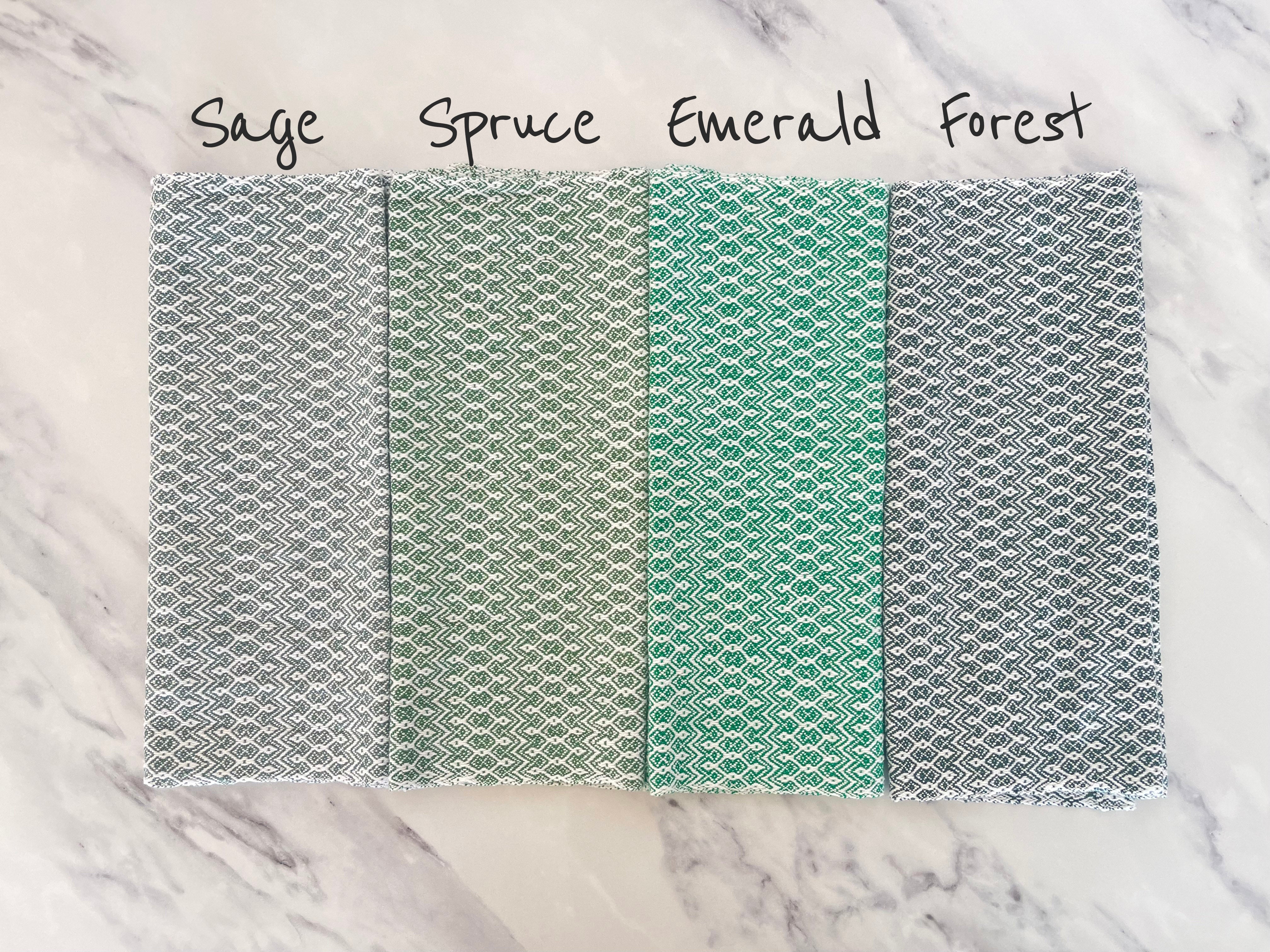 Dancing Diamond Handwoven Kitchen Towels