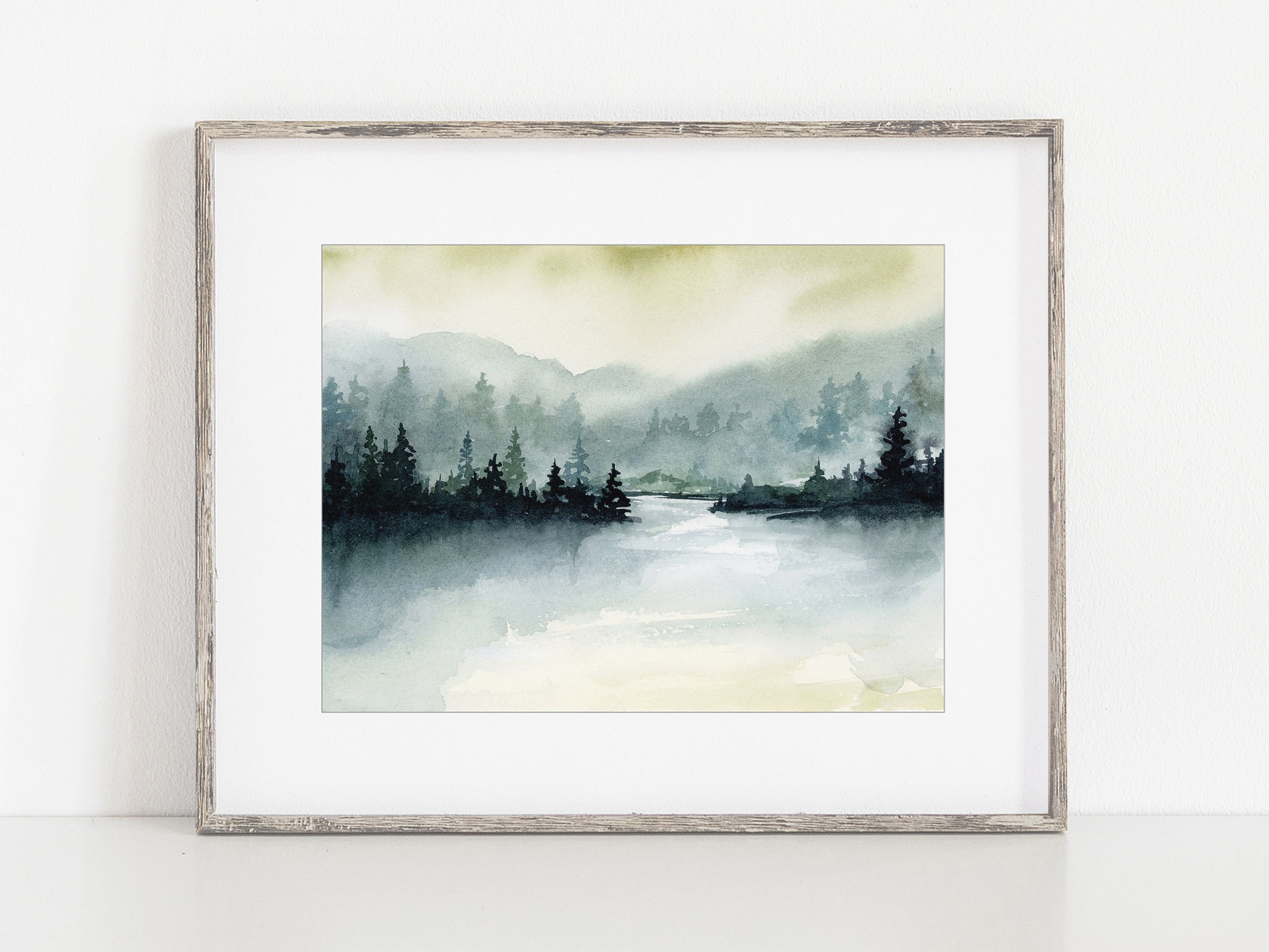 Muted Forest Lake