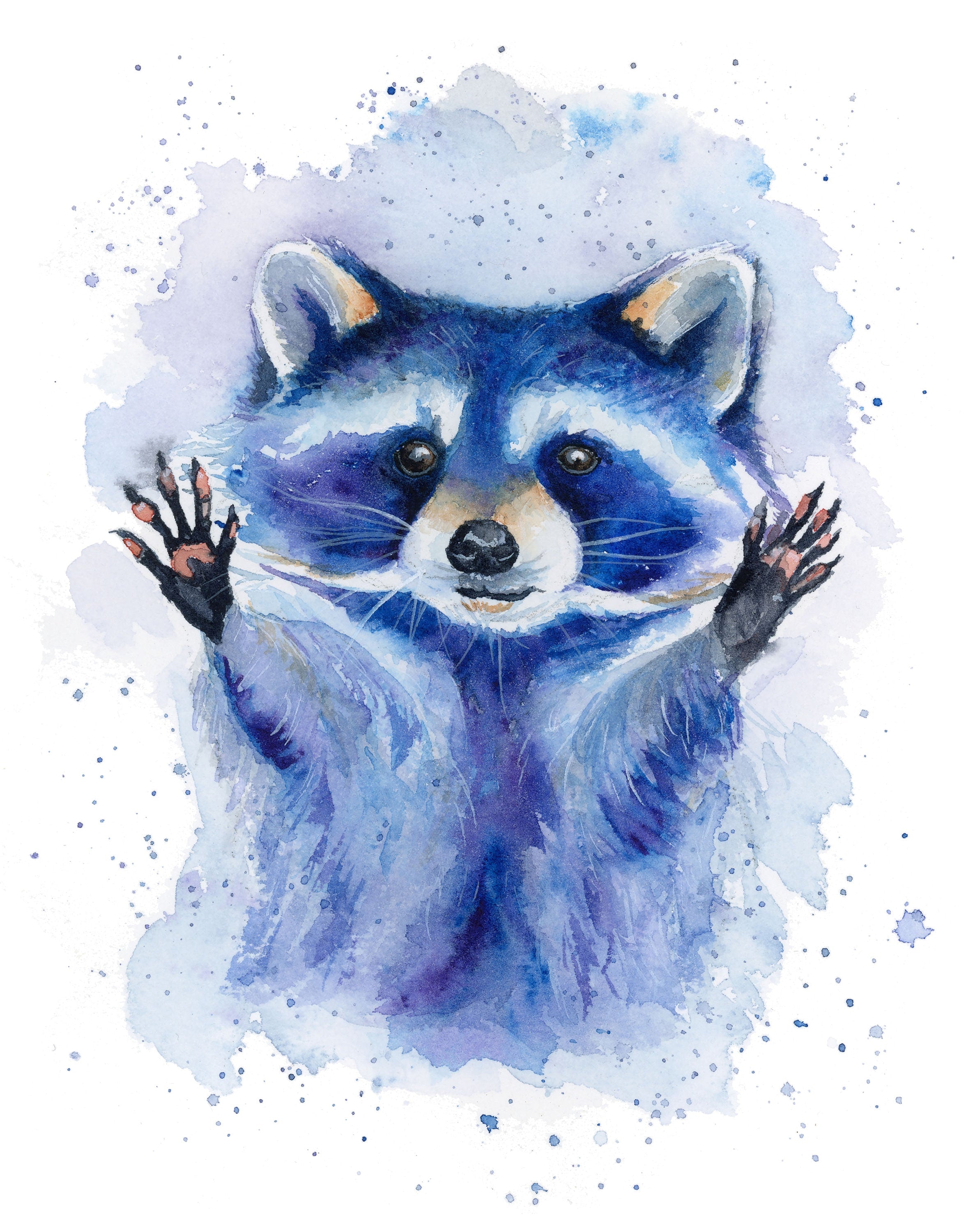"Mischief Maker" Blue Raccoon