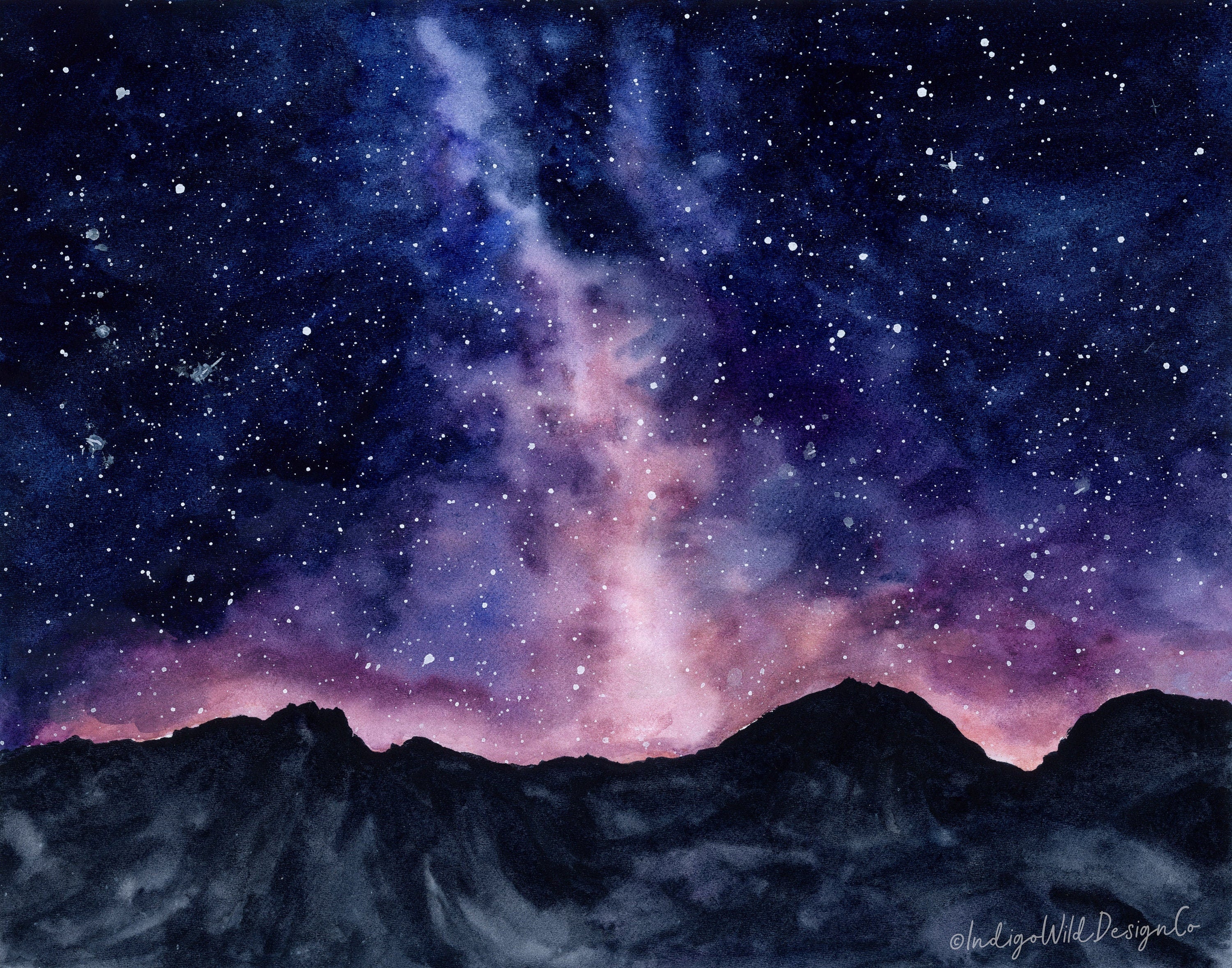 Milky Way over the Mountain Range