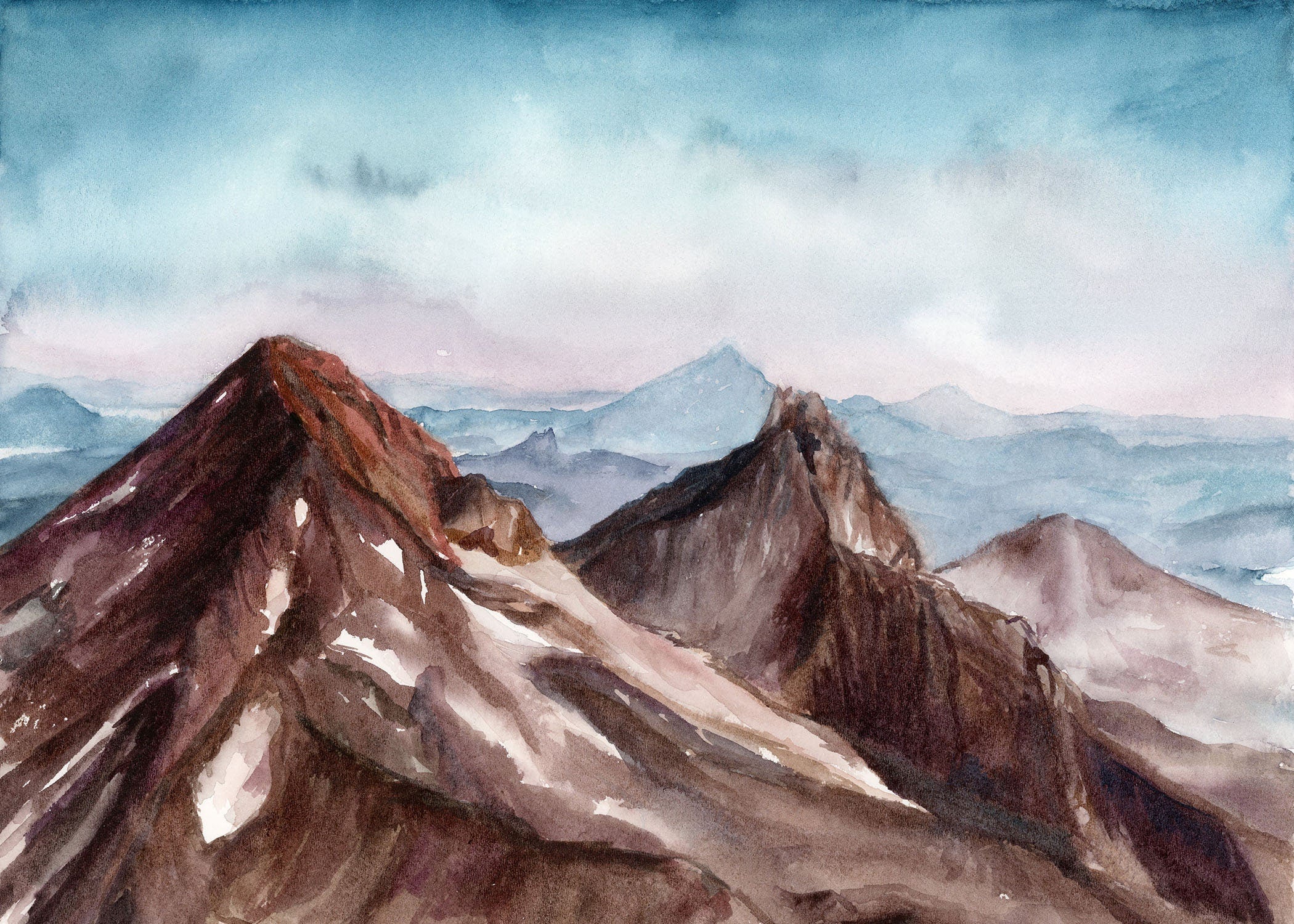 Three Sisters in the Early Morning