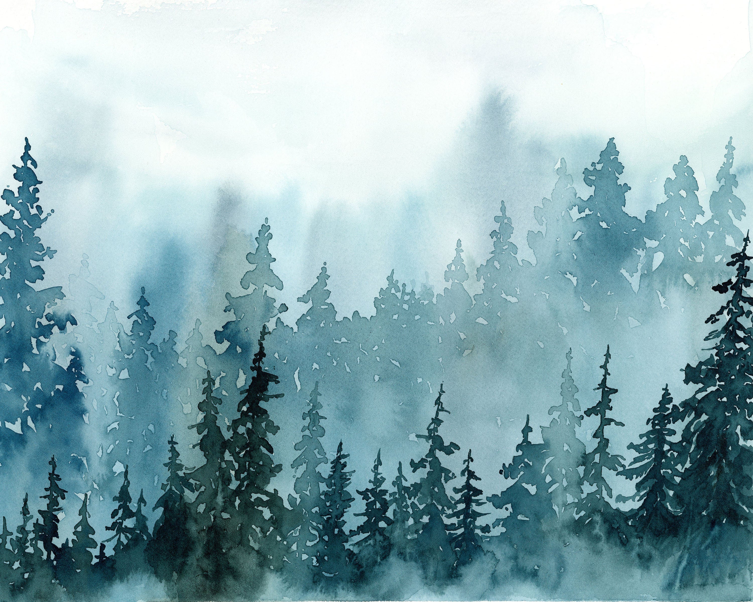 Misty Blue Pines