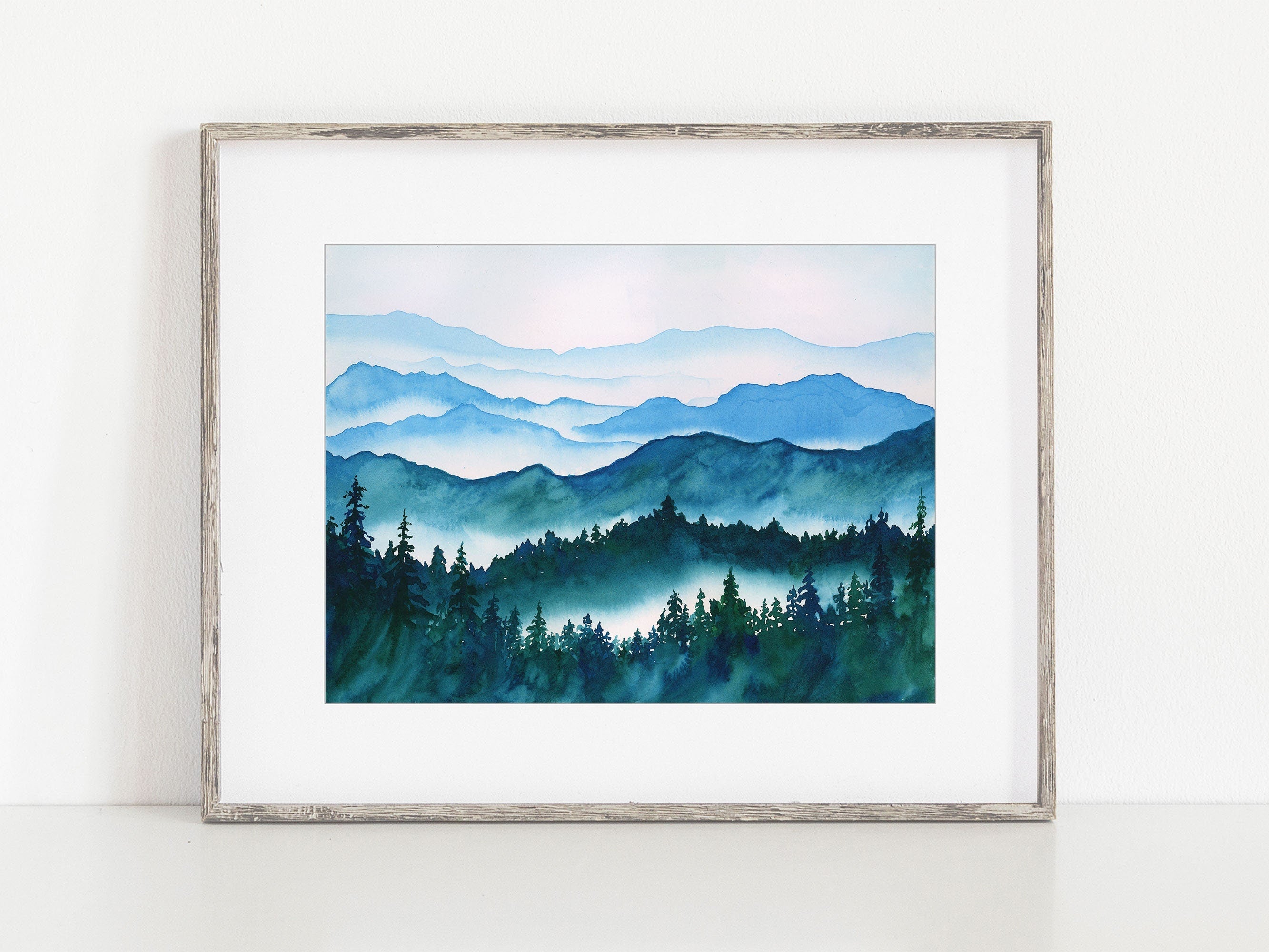 Misty Blue Mountains