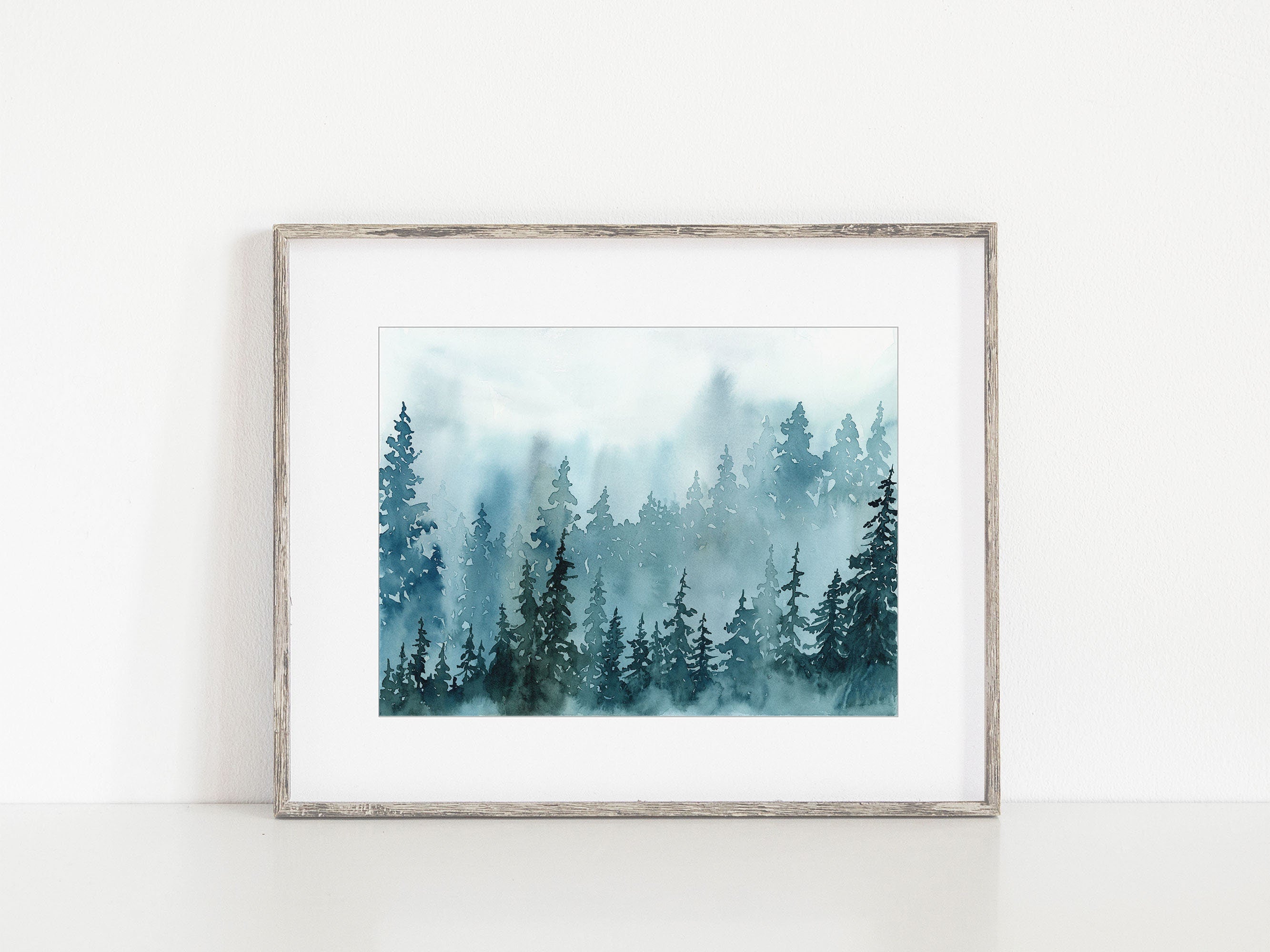 Misty Blue Pines