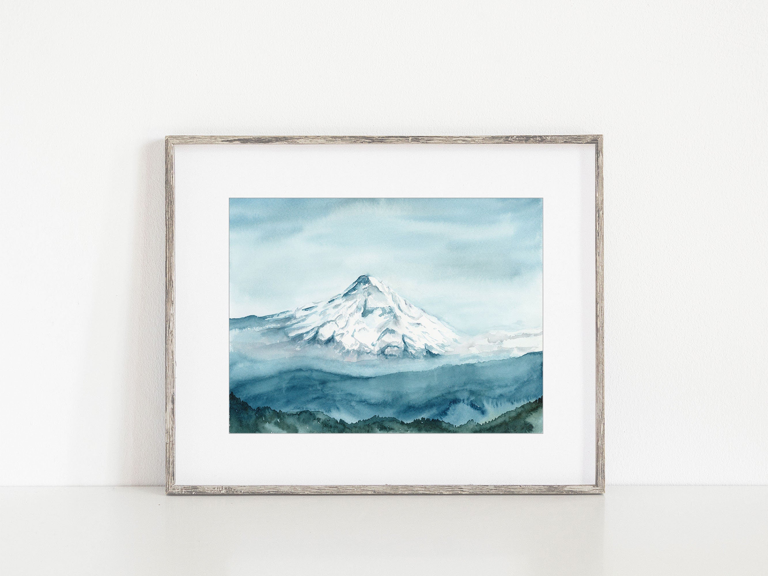 Mt. Hood in Blue