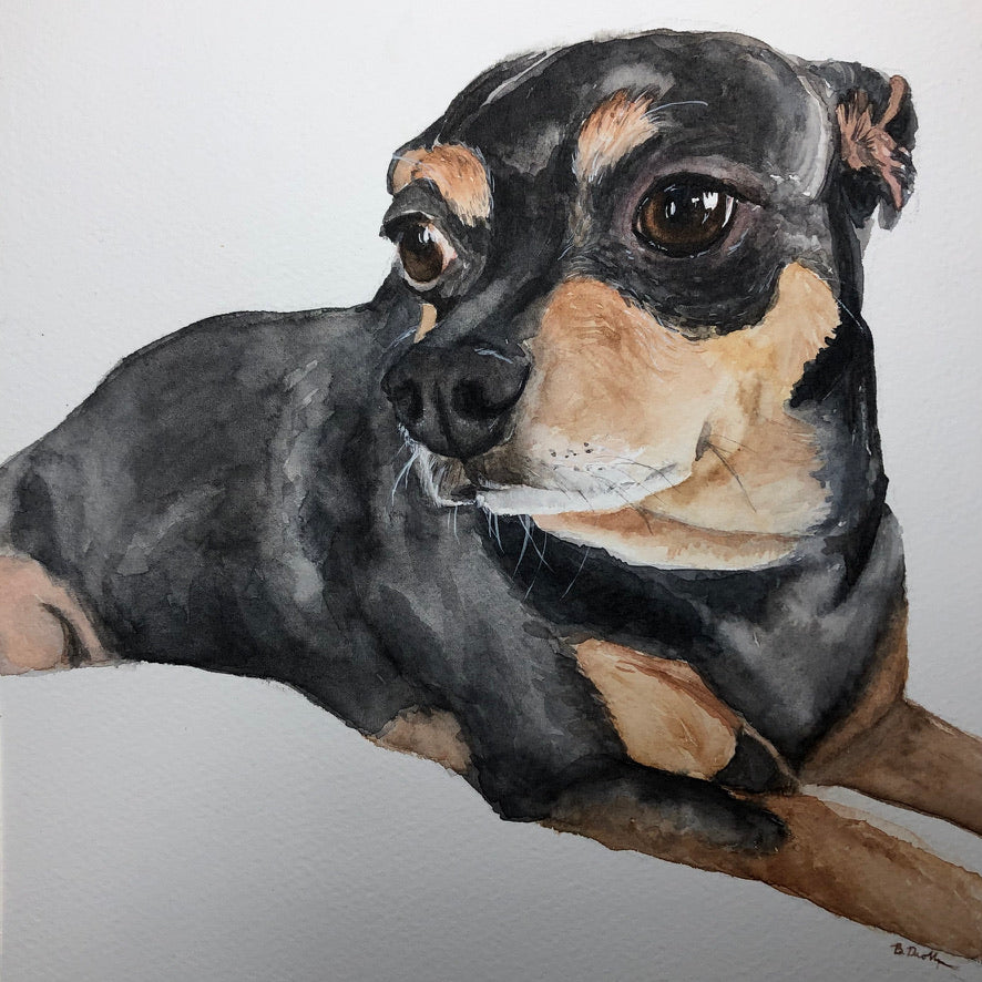 Custom Pet Portrait Deposit