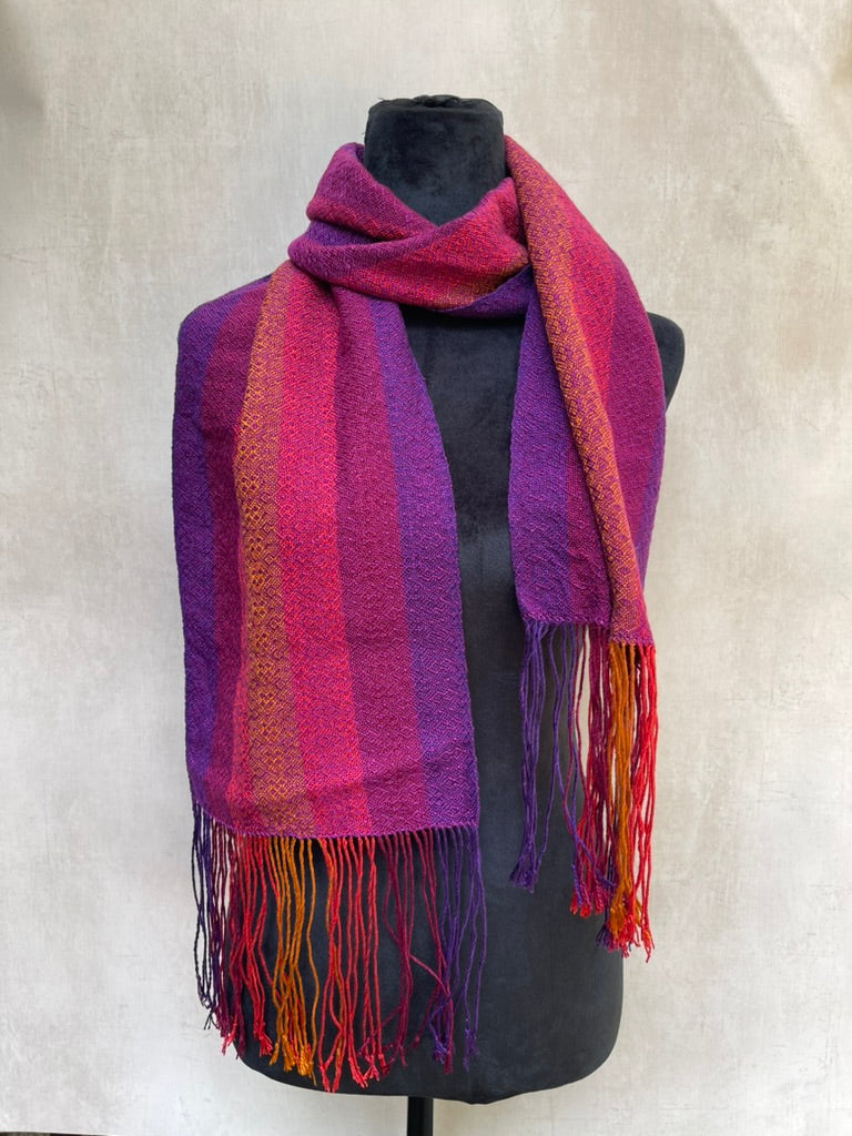 Sunset Handwoven Tencel Scarf