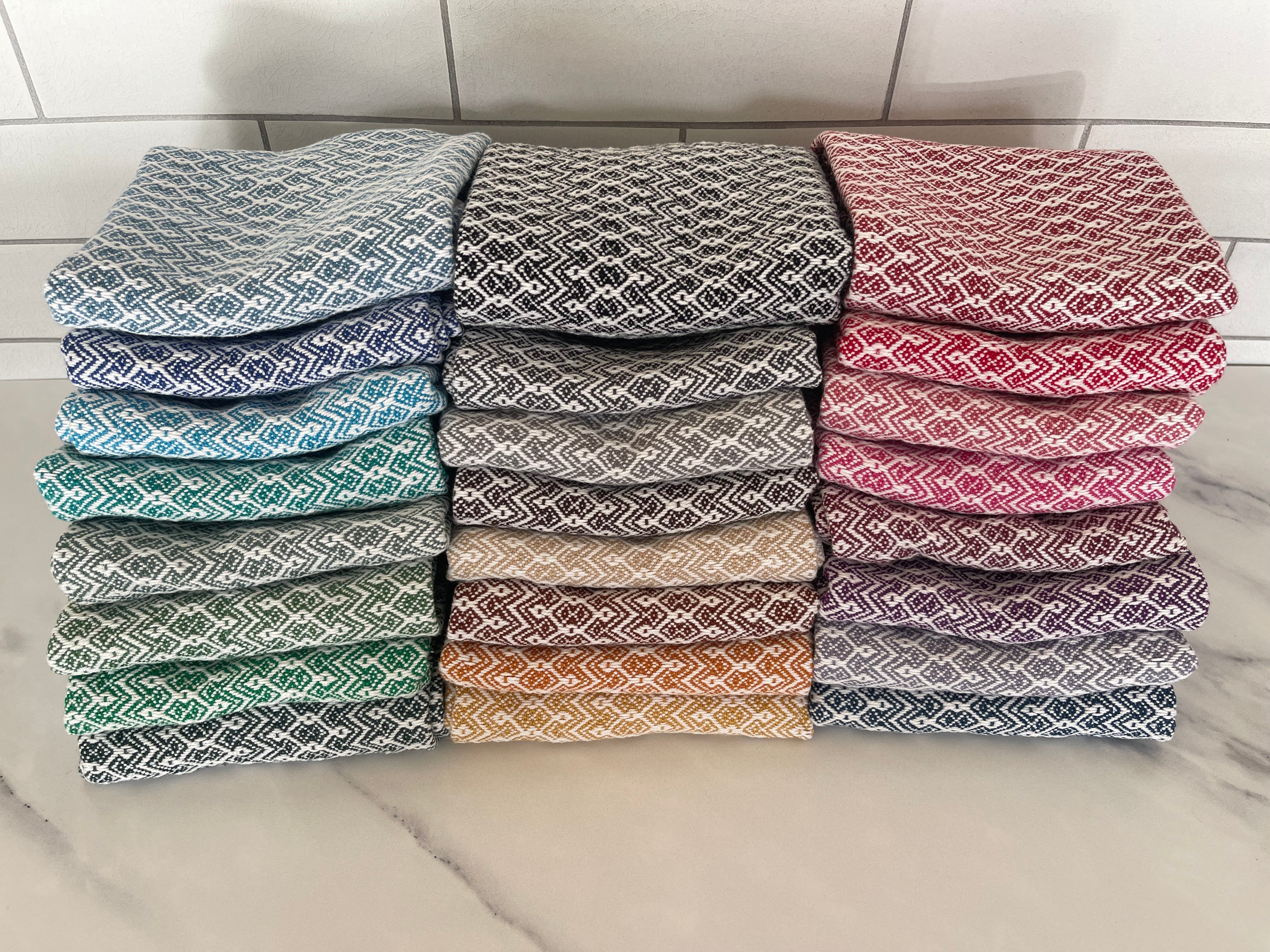 Dancing Diamond Handwoven Kitchen Towels