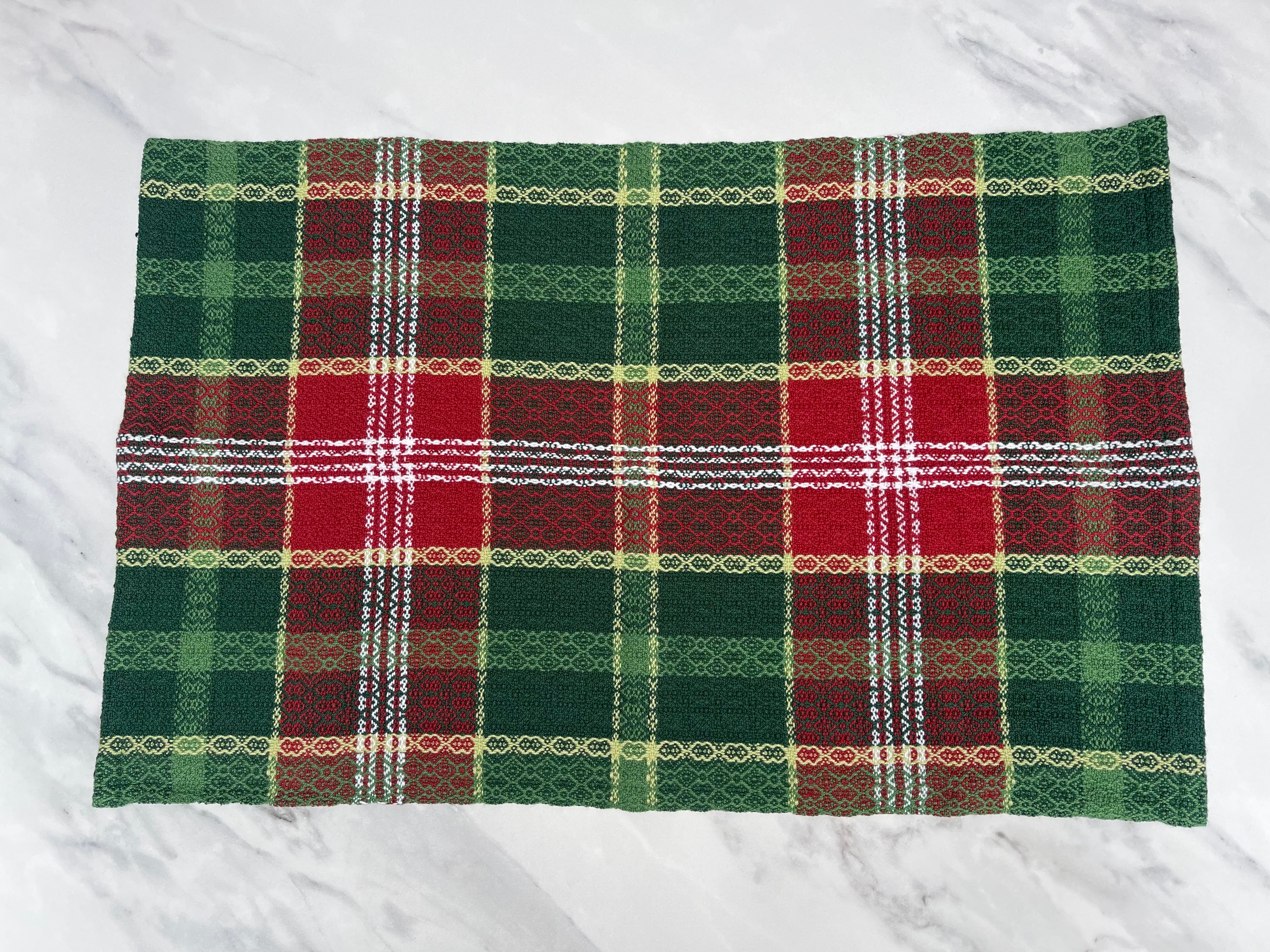 Classic Holiday Handwoven Cotton Kitchen Towels