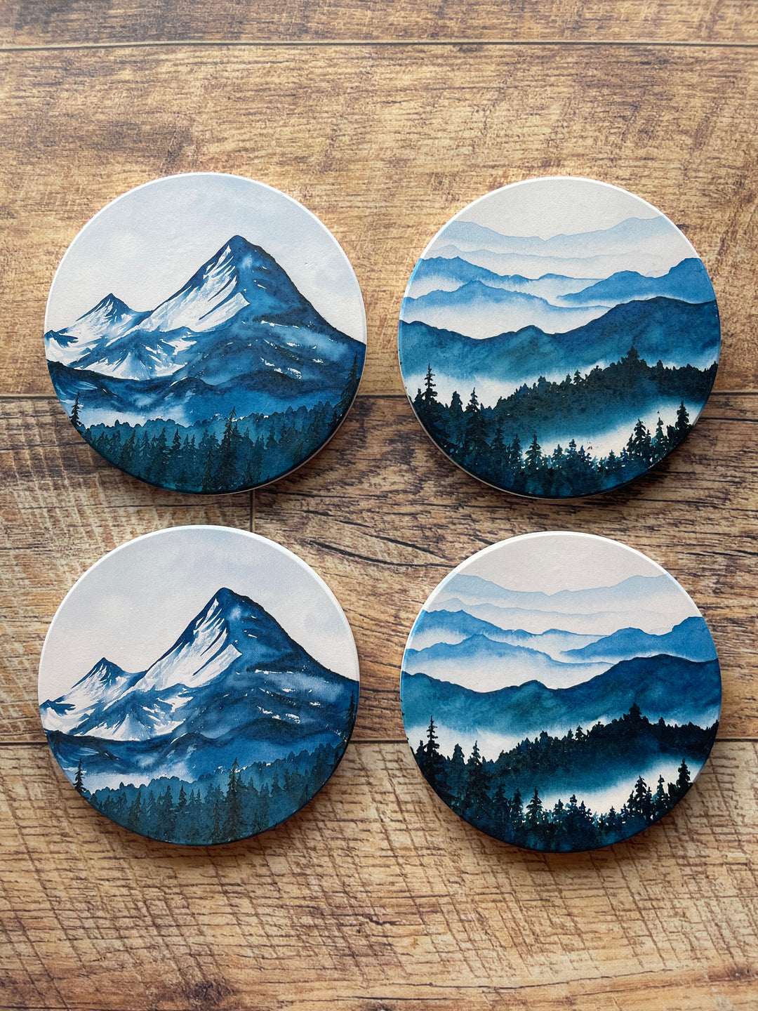 Set of 4 Ceramic Coasters