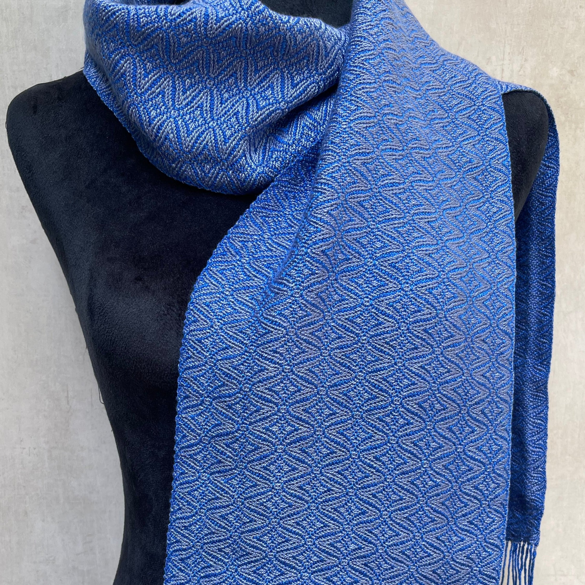Blueberry Handwoven Tencel Scarf