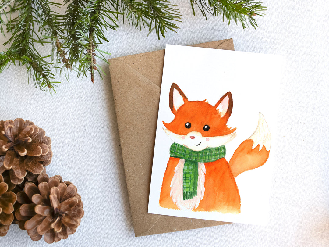 Cute Festive Animal Holiday Card Pack