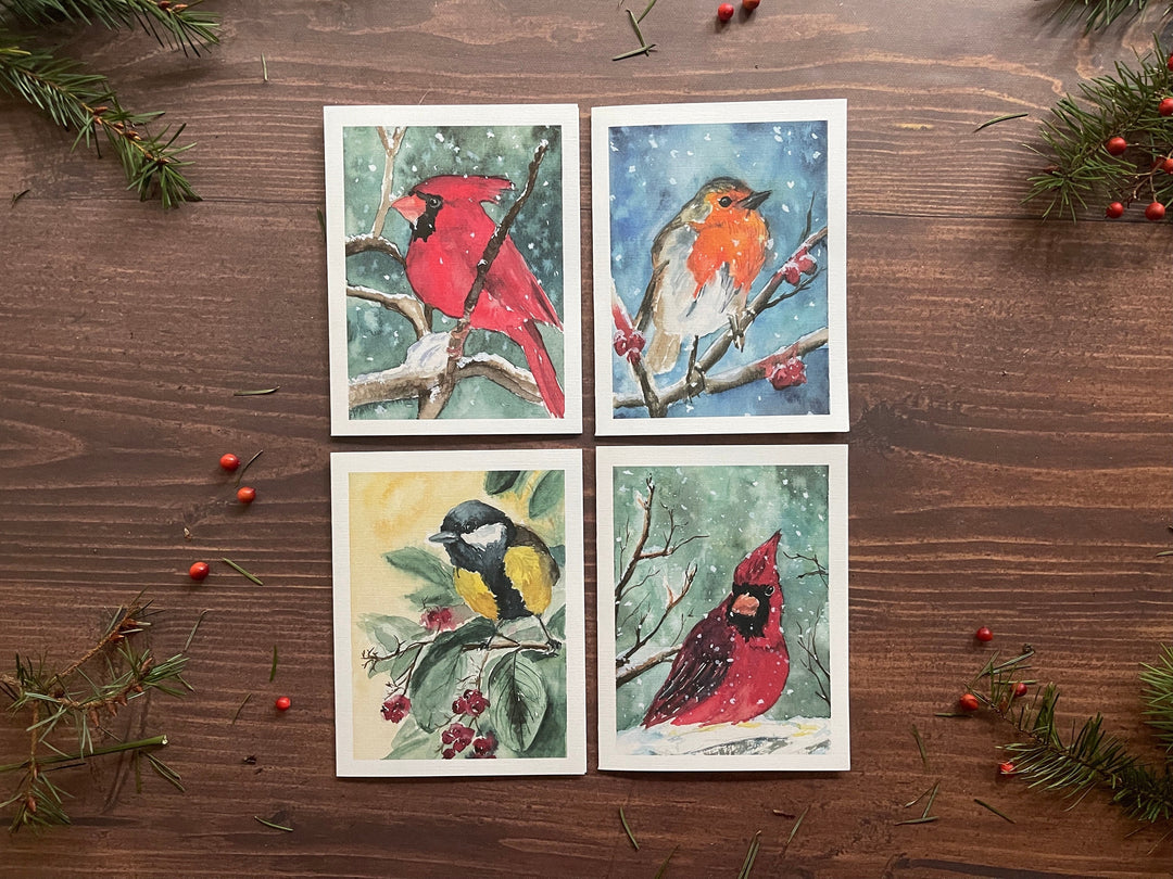 Winter Birds Holiday Card Pack