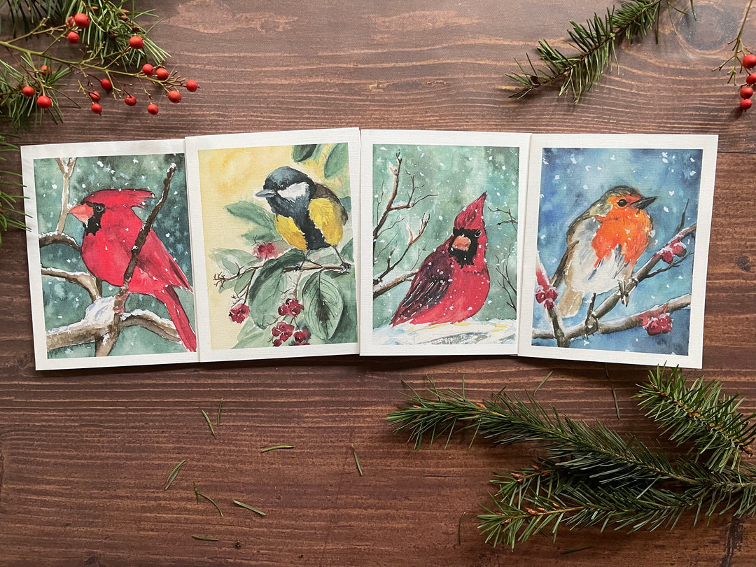 Winter Birds Holiday Card Pack